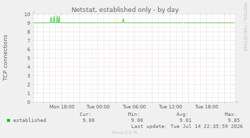 Netstat, established only