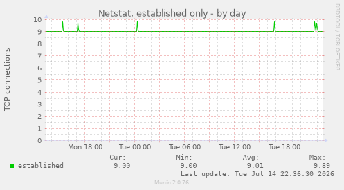 Netstat, established only